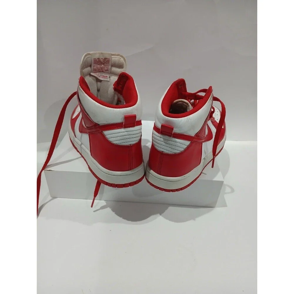 Nike Dunk High Red White Sneakers Women’s Size 6.5Y DB2179-106 High Top Shoes